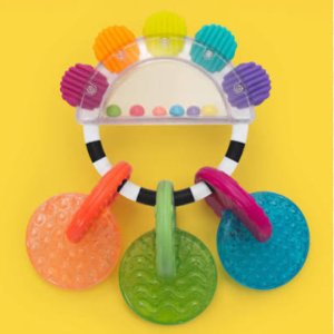 Silicone Teething Rings & Rattle Set