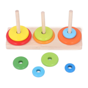 Wooden Stacking Rings Tower